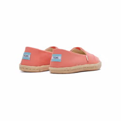 ) TOMS Alpargata Rope Lyocell Women's Peach Espadrilles - Pink, 4 (Adults'