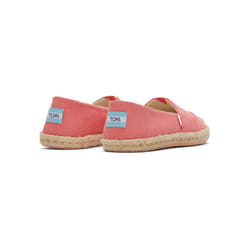 ) TOMS Alpargata Rope Lyocell Women's Peach Espadrilles - Pink, 4 (Adults'