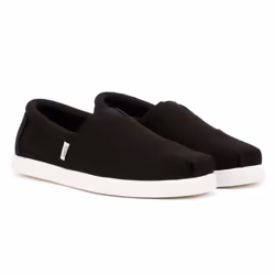) TOMS Alp FWD Canvas Men's Black Espadrilles - Black, 6 (Adults'