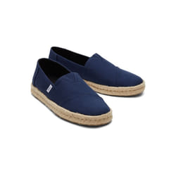 ) TOMS Alpargata Rope 2.0 100% Cotton Men's Navy Espadrilles - Blue, 11 (Adults'
