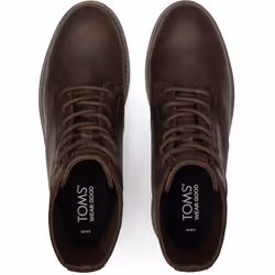 ) TOMS Navi TRVL Lite Ranger Leather Men's Dark Brown Boots - Brown, 9 (Adults'