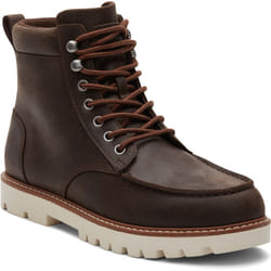 ) TOMS Palomar Leather Men's Dark Brown Boots - Brown, 11 (Adults'