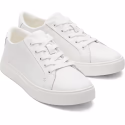 ) TOMS Kameron 100% Cow Women's White Trainers - White, 7 (Adults'