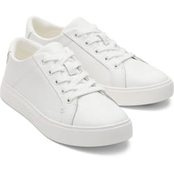 ) TOMS Kameron 100% Cow Women's White Trainers - White, 7 (Adults'