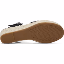 ) TOMS Audrey Textile Women's Black Wedges - Black, 7 (Adults'