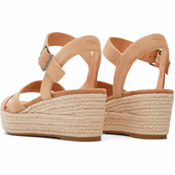 ) TOMS Audrey 100% Cow Women's Honey Wedges - Orange, 4 (Adults'