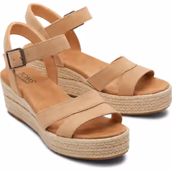 ) TOMS Audrey 100% Cow Women's Honey Wedges - Orange, 7 (Adults'