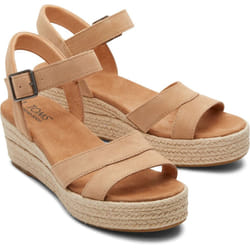 ) TOMS Audrey 100% Cow Women's Honey Wedges - Orange, 7 (Adults'