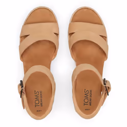 ) TOMS Audrey 100% Cow Women's Honey Wedges - Orange, 7 (Adults'