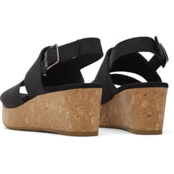 ) TOMS Claudine Nylon Women's Black Wedges - Black, 8 (Adults'