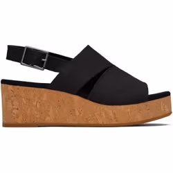 ) TOMS Claudine Nylon Women's Black Wedges - Black, 7 (Adults'