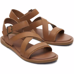 ) TOMS Sloane 100% Cow Women's Tan Wedges - Brown, 7 (Adults'