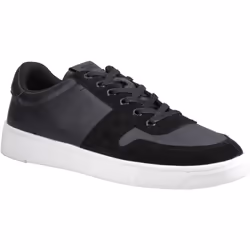 ) TOMS TRVL Lite Court Leather Men's Black Trainers - Black, 12 (Adults'