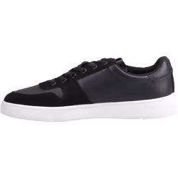 ) TOMS TRVL Lite Court Leather Men's Black Trainers - Black, 12 (Adults'