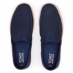 ) TOMS Alonso Jute Men's Navy Espadrilles - Blue, 10 (Adults'
