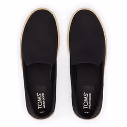 ) TOMS Carolina 100% Cotton Women's Black Espadrilles - Black, 7 (Adults' - Additional view 4