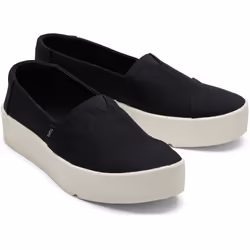 ) TOMS Verona Textile Women's Black Trainers - Black, 4 (Adults'