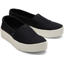 ) TOMS Verona Textile Women's Black Trainers - Black, 5 (Adults'