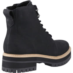 ) TOMS Wylder Leather Women's Black Boots - Black, 4 (Adults'
