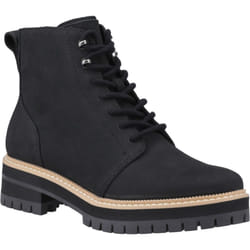 ) TOMS Wylder Leather Women's Black Boots - Black, 6 (Adults'