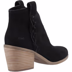 ) TOMS Constance Leather Women's Black Boots - Black, 5 (Adults'