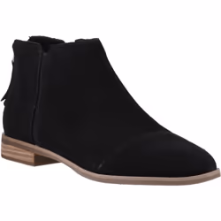 ) TOMS Rylie Leather Women's Black Boots - Black, 7 (Adults'