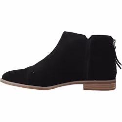 ) TOMS Rylie Leather Women's Black Boots - Black, 7 (Adults'