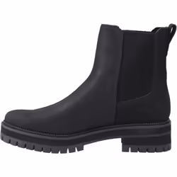 ) TOMS Bennet Leather Women's Black Boots - Black, 4 (Adults'