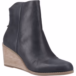 ) TOMS Casey Leather Women's Black Boots - Black, 8 (Adults'