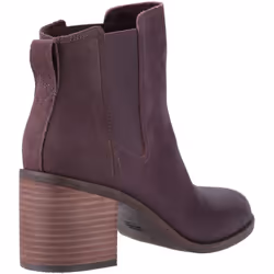 ) TOMS Evelyn Leather Women's Plum Boots - Red, 7 (Adults'