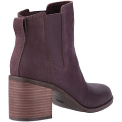 ) TOMS Evelyn Leather Women's Plum Boots - Red, 7 (Adults'