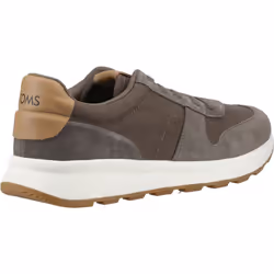) TOMS TRVL Lite Retro Leather Men's Olive Trainers - Green, 8 (Adults'