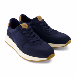 ) TOMS TRVL LITE Retro Leather Men's Navy Trainers - Blue, 9 (Adults'