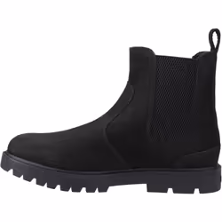 ) TOMS Griffin Leather Men's Black Boots - Black, 10 (Adults'