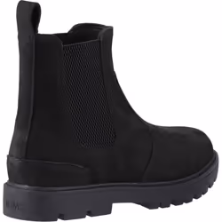 ) TOMS Griffin Leather Men's Black Boots - Black, 12 (Adults'
