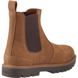) TOMS Griffin Leather Men's Brown Boots - Brown, 8 (Adults'