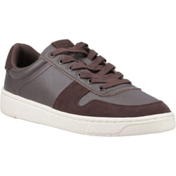 ) TOMS TRVL Lite Court Leather Men's Brown Trainers - Brown, 7 (Adults'