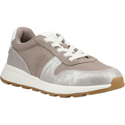 ) TOMS TRVL Lite Retro Leather Women's Silver Trainers - Silver, 5 (Adults'
