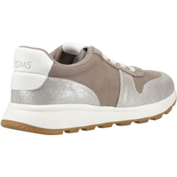 ) TOMS TRVL Lite Retro Leather Women's Silver Trainers - Silver, 7 (Adults'