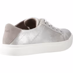 ) TOMS Kameron Leather Women's Silver Trainers - Silver, 7 (Adults'