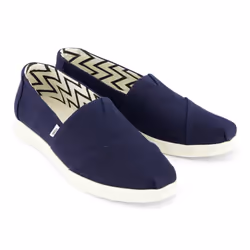 ) TOMS Alpargata Plus Jute Women's Navy Espadrilles - Blue, 4 (Adults'