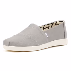 ) TOMS Alpargata Plus Heritage Canvas Women's Drizzle Grey Espadrilles - Grey, 11 (Adults'