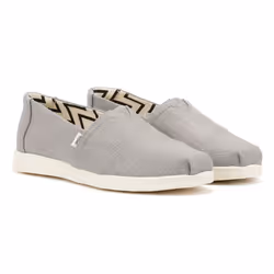 ) TOMS Alpargata Plus Heritage Canvas Women's Drizzle Grey Espadrilles - Grey, 9 (Adults'