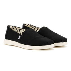 ) TOMS Alpargata Plus Heritage Canvas Women's Black Espadrilles - Black, 6 (Adults'