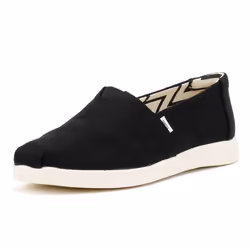 ) TOMS Alpargata Plus Heritage Canvas Women's Black Espadrilles - Black, 7 (Adults'