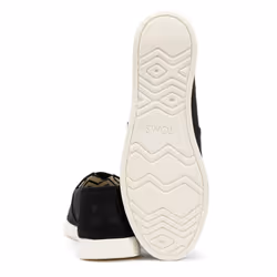 ) TOMS Alpargata Plus Heritage Canvas Women's Black Espadrilles - Black, 7 (Adults'