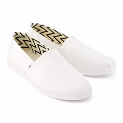 ) TOMS Alpargata Plus 100% Cotton Women's White Espadrilles - White, 8 (Adults'
