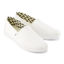 ) TOMS Alpargata Plus 100% Cotton Women's White Espadrilles - White, 8 (Adults'