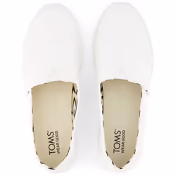 ) TOMS Alpargata Plus 100% Cotton Women's White Espadrilles - White, 8 (Adults'