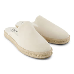 ) TOMS Santiago Mule Leather Women's Light Sand Mules - Cream, 8 (Adults'